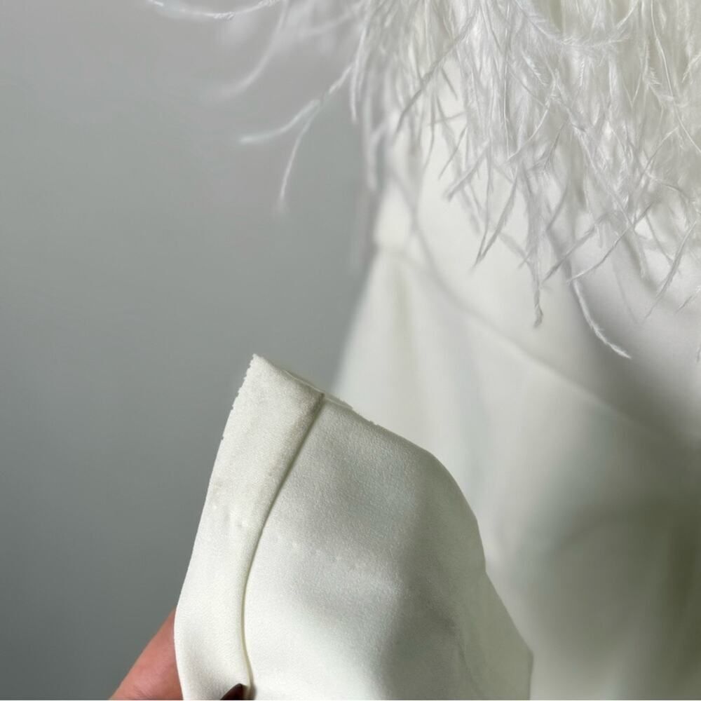 Saylor | Janae Jumpsuit Ivory Feathers - Picture 9 of 10